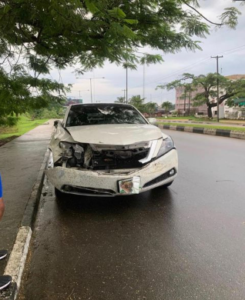 Driver Cheats Death As Tree Falls On Car In Calabar (Photos)