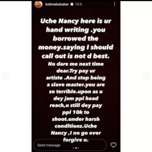 “I No Go Ever Forgive You” - Actress, Halima Abubakar Calls Out Uche Nancy Over N250K Debt