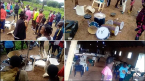 Masquerades Invades Church In Jos, Flogs Pastor And Members 