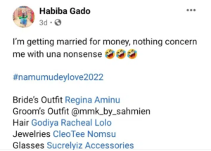 “Na Mumu Dey Love; I’m Getting Married For Money” – Lady Declares As She Shares Pre-Wedding Photos