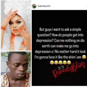 “Nothing Can Make Me Go Into Depression” – Bobrisky Says As He Sends Message To H@Ters