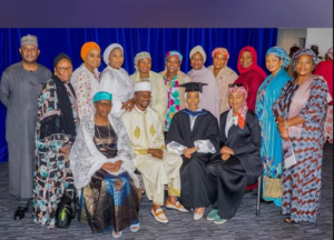 On Tuesday, Zahra B. Buhari, one of the daughters of Nigerian President, Muhammadu Buhari graduated with a first-class degree from a university in the United Kingdom. The good news was shared by her mother, Aisha Buhari via Facebook. Sharing the photos from the graduation ceremony, Aisha wrote; “Congratulations to Mrs. Zahra B Buhari on your graduation with First Class Honors in Architectural Science. Wishing you all the best,” she posted. This comes amid an industrial action embarked on by public university lecturers across the country over Nigerian government and the academic staff union’s failure to reach an agreement. Zahra’s graduation 