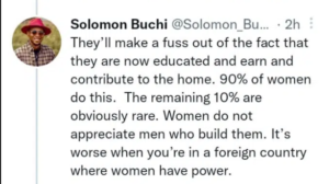 “Women Do Not Appreciate Men Who Build Them” – Solomon Buchi Says As He Dishes Out Strong Advice To Men