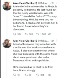 Man Traumatized, Seeks For Advice After Discovering That His Newly Wedded Wife Used To Be A Call Girl1