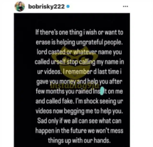 “Stop Calling My Name, You Didn’t Contract HIV Because Of Me” – Bobrisky Sends Strong Warning To Sick Fan, Lord Casted