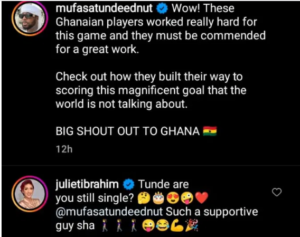 Acteress, Juliet Ibrahim Bodly Shoots Her Shot At Tunde Ednut 