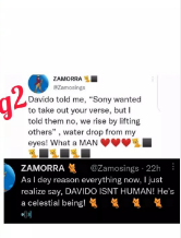 Davido Is Not A Human Being. He’s celestial being - Singer, Zamorra Says As He Reveals What OBO Did For Him1