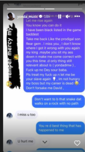 Yonda Apologizes To Davido For His Betrayal1