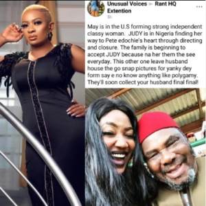 Be  Forming Strong, Independent, Classy Woman In the US. Judy Austin Has Found Her Way To Your Father-In-Law, Pete Edochie's Heart - Lady Advises May To Return Home ASAP5