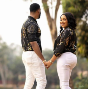 “It’s About To Go Down!” - Actress Nkiru Sylvanus aka Ble Ble Writes As She Finally Unveils Her Fiancée In Pre-Wedding Photos