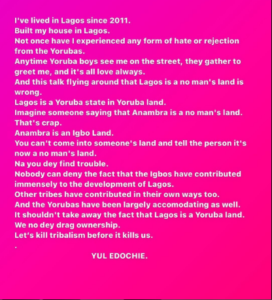 Lagos Belongs To Yoruba, Not No Man's Land – Yul Edochie Says, Dishes Out Strong Advice To Nigerians