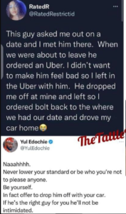 “Never Lower Your Standard For Anyone” Actor, Yul Edochie Advises Lady After She Shared Her Embarrassing Experience From A Date