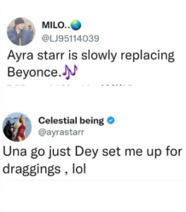 Singer, Ayra Starr Reacts As Twitter User Compares Her To Beyonce