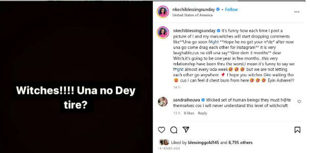 “I Hope You Witches D!e Waiting” - Nkechi Blessing Sunday Slams Nigerians Expecting Negative Reports From Her New Relationship