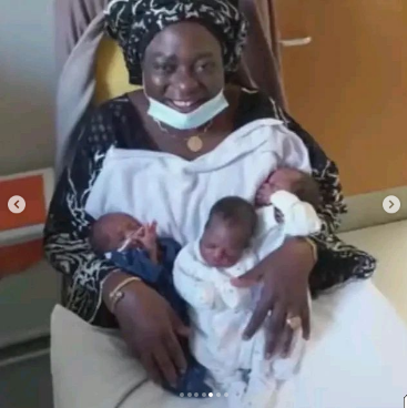 Nigerian Woman Delivers Triplets At Age 54 After Waiting For 21 Years 