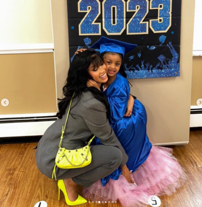 I'm An Emotional Proud Mummy - Cardi B Shares Excitement As Daughter Kulture Graduates From Preschool (Photos)1