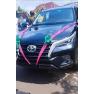 Ebonyi state governor gifts brand new SUV to man who completed 130-hours Entertain-A-Thon