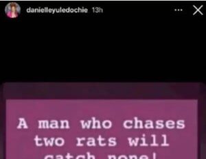 “A man who chases two rats will catch none” — Yul Edochie’s daughter, Danielle