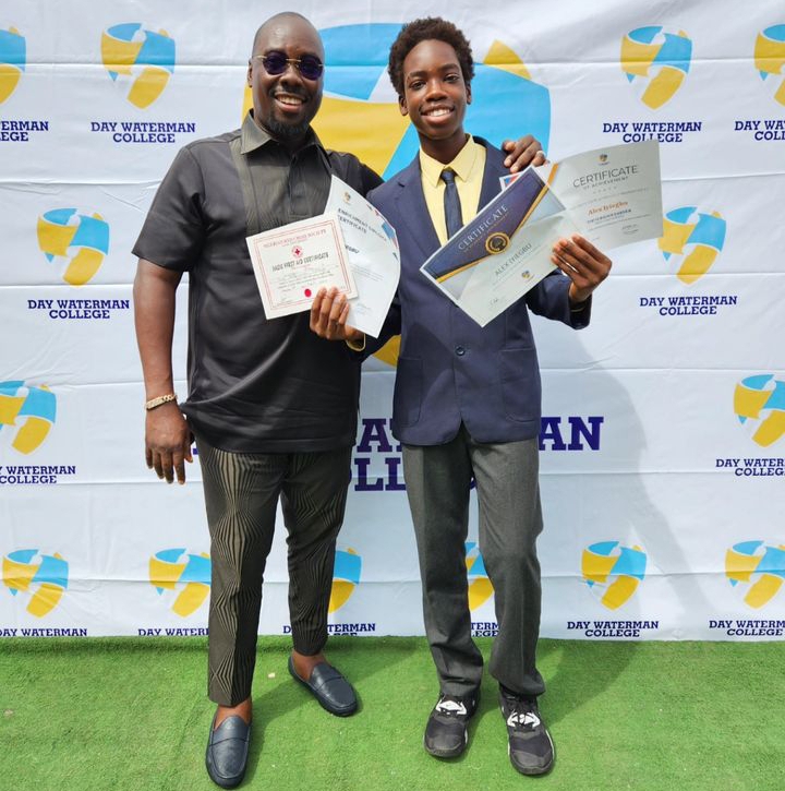 “My Superstar boy. Son of Odogwu will always be Odogwu! Proud of you son, forever! Your Comic book “Noise Ninja 1” is a best seller already! Congratulations on your awards and Honors! Odogwu NWA m”.