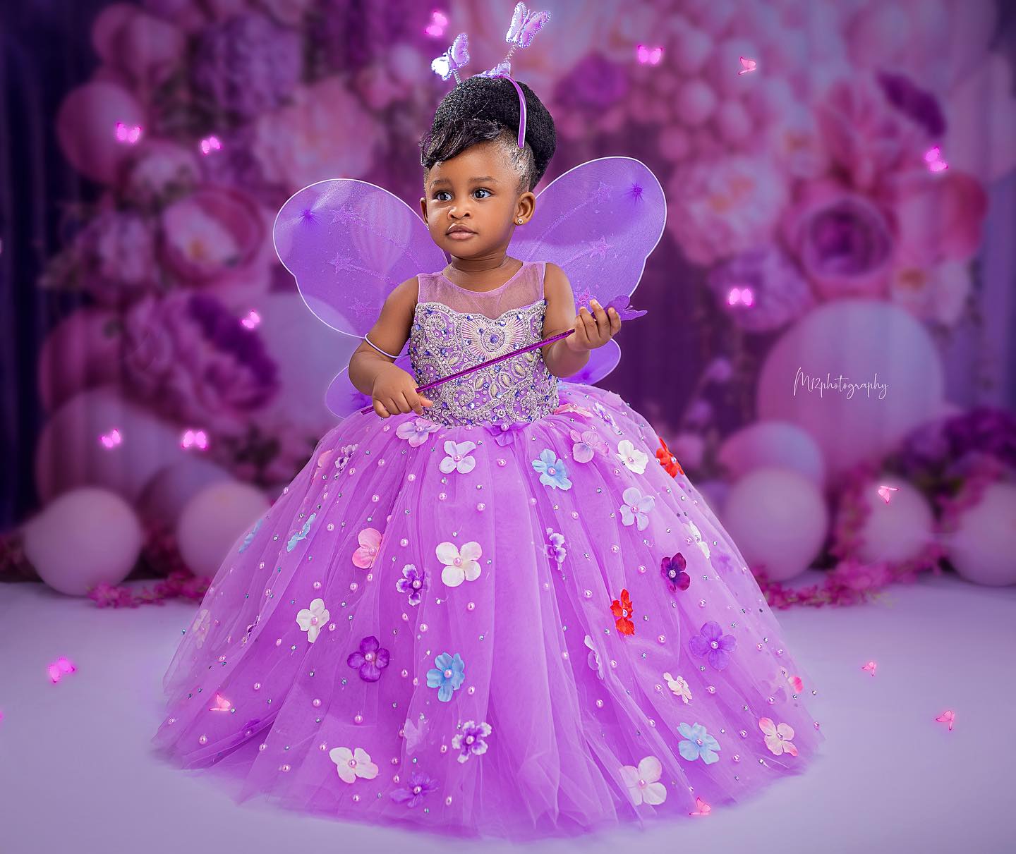 "My heart in human Form, my precious and rare Gem" Actress, Yetunde Barnabas pen heartwarming note to daughter on her 1st birthday (Photos)