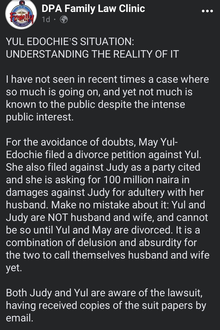 May Edochie Reportedly Sues Judy Austin & Yul Edochie For Adultery, Asks For 100 Million Naira In Damages