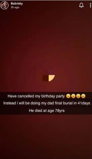 Bobrisky cancels birthday plans following father’s demise, reveals what he plans to do on his special day