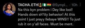 “I hope she wins” BBNaija's Tacha drums support for Ilebaye as Pere, Ike, others plot to frustrate her out of the house (Video)