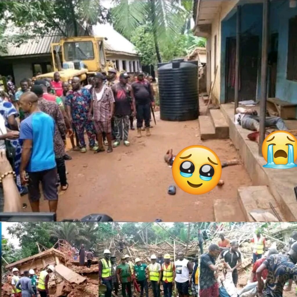 Man and his two sons dies as three-storey building collapses in Anambra