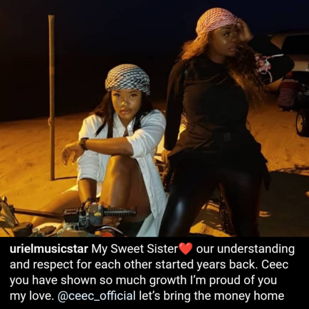 "I’m proud of you my love" BBNaija's Uriel pen sweet note to Ceec as she campaigns for her to win