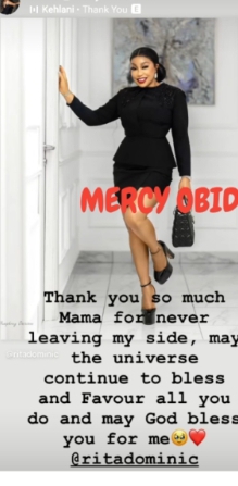 “Thank You So Much For Never Leaving My Side”- Mercy Eke Pens Heartwarming Note To Rita Dominic & Maria Chike